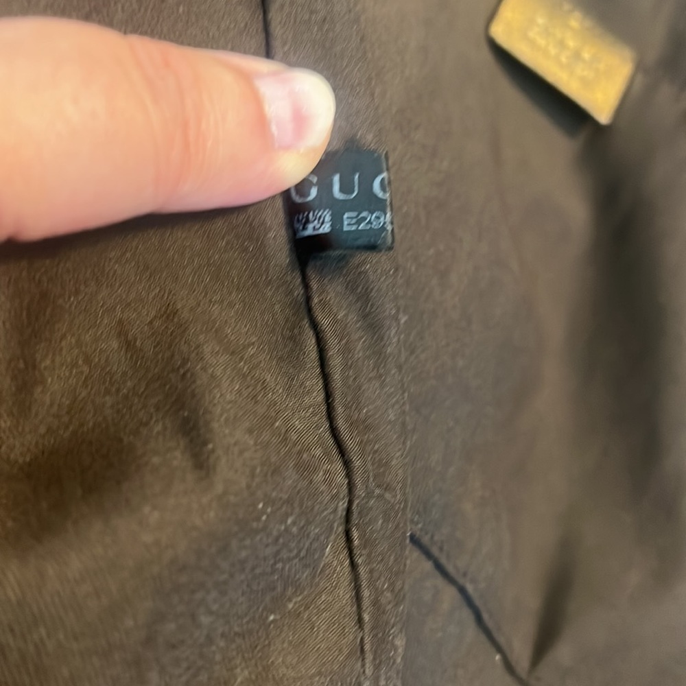 GUCCI GG Vintage canvas tote bag shoulder khaki beige pink gold - Picture 6 of 15